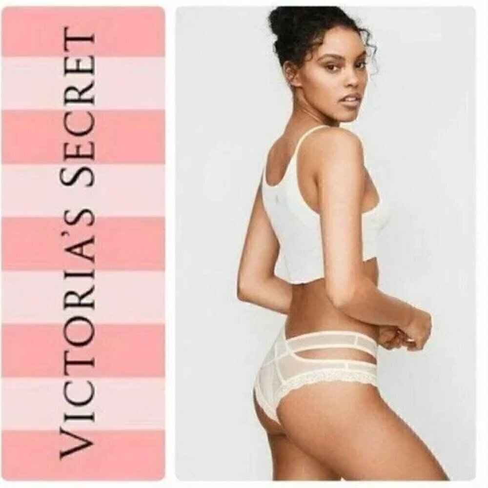 Victoria's Secret Very Sexy Crisscross Panty in White Size Medium